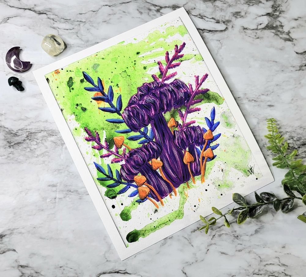 Print of Bursting Spores