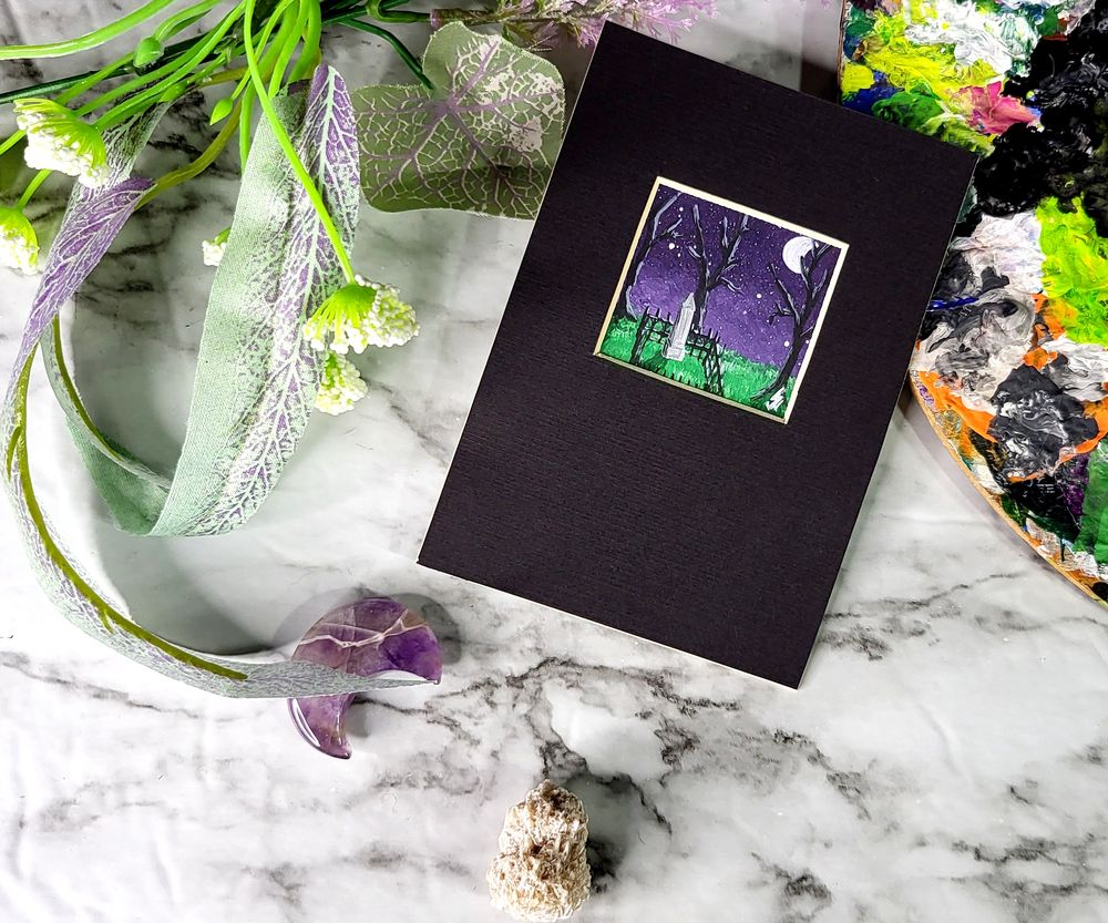 Original Painting - Enchanted Rest - Acrylic on Paper  