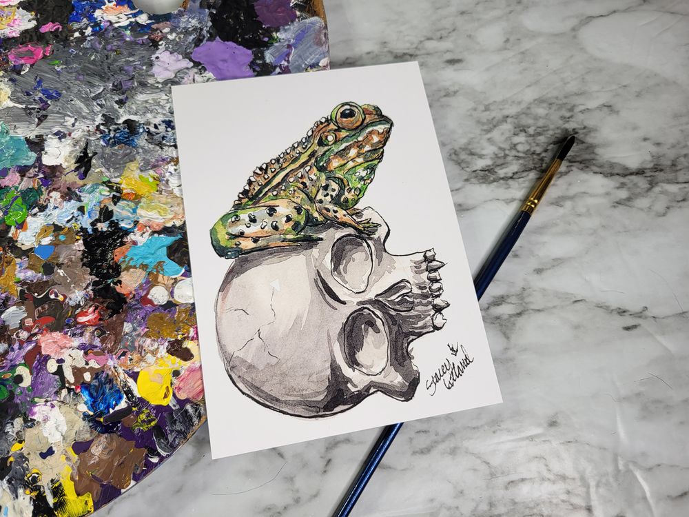Print of Atop the Silent Throne watercolor painting