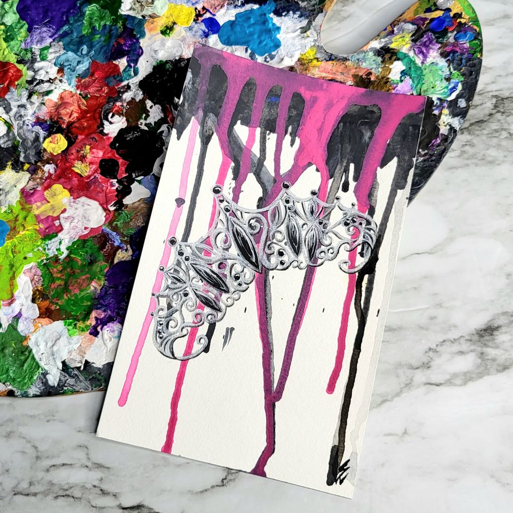 Dripping with Royalty Original Acrylic Painting
