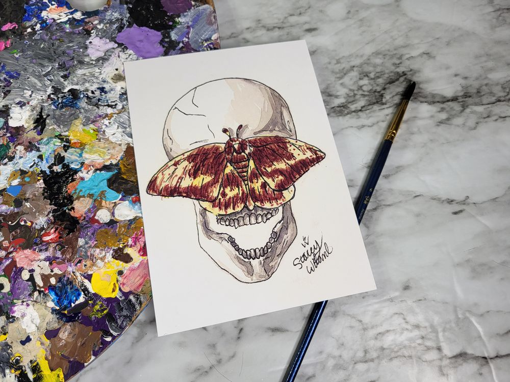 Print of The Veil of Change Watercolor Painting