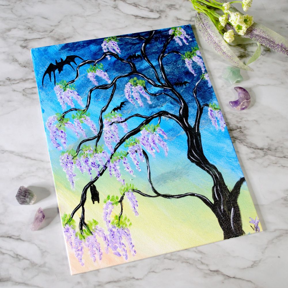 Sunset Dance Acrylic Painting