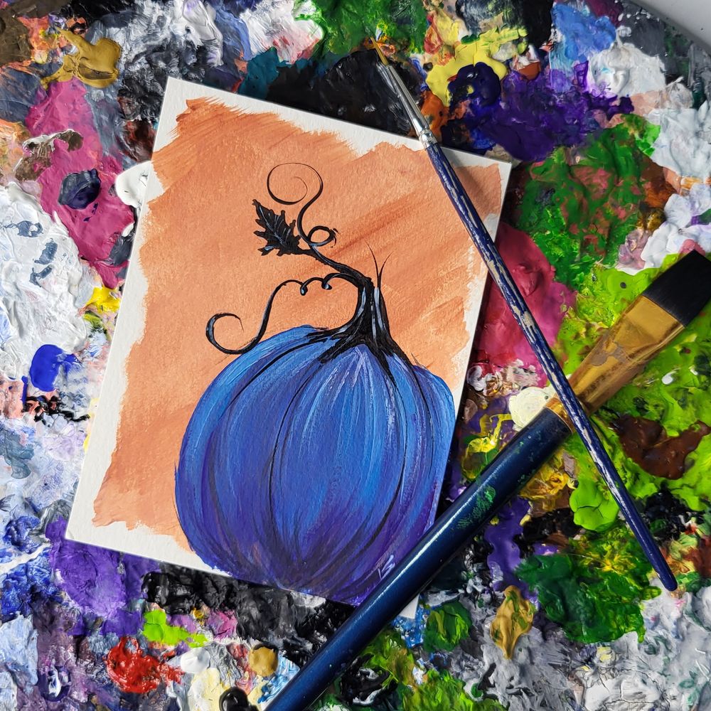 Tranquil Harvest Original Acrylic Painting 