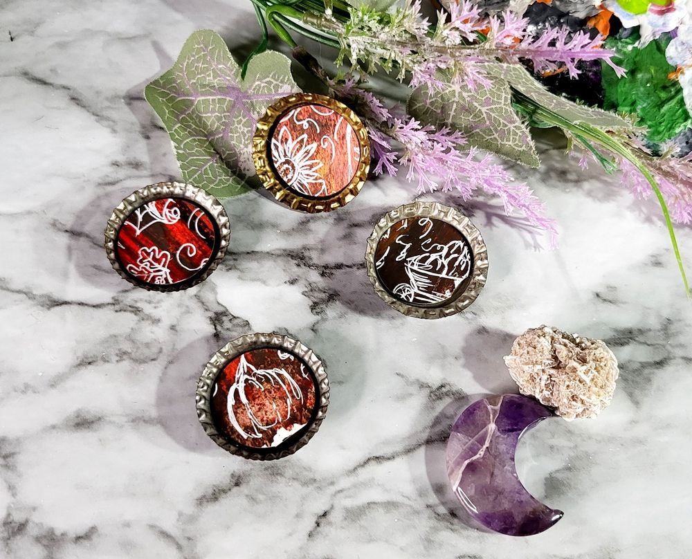 Comfy Cozy Fall Bottle Cap Magnets - Limited Edition