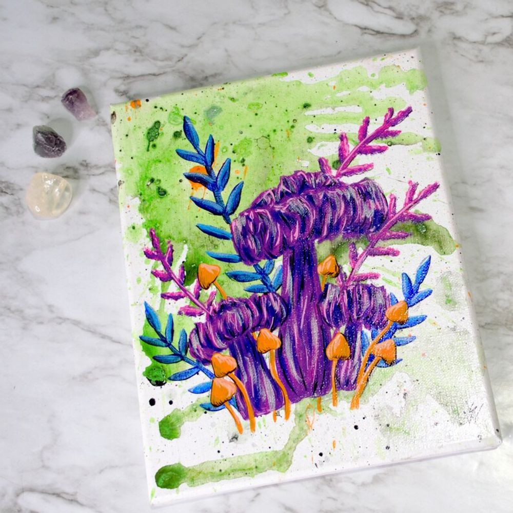 Bursting Spores Original Painting